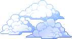 pixel clouds Gif
